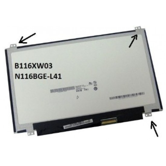 LCD-222 11,6" Wxga HD 40 Pin Slim Led Notebook Panel 1366x768